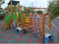 Wooden-metal outdoor playground systems EN